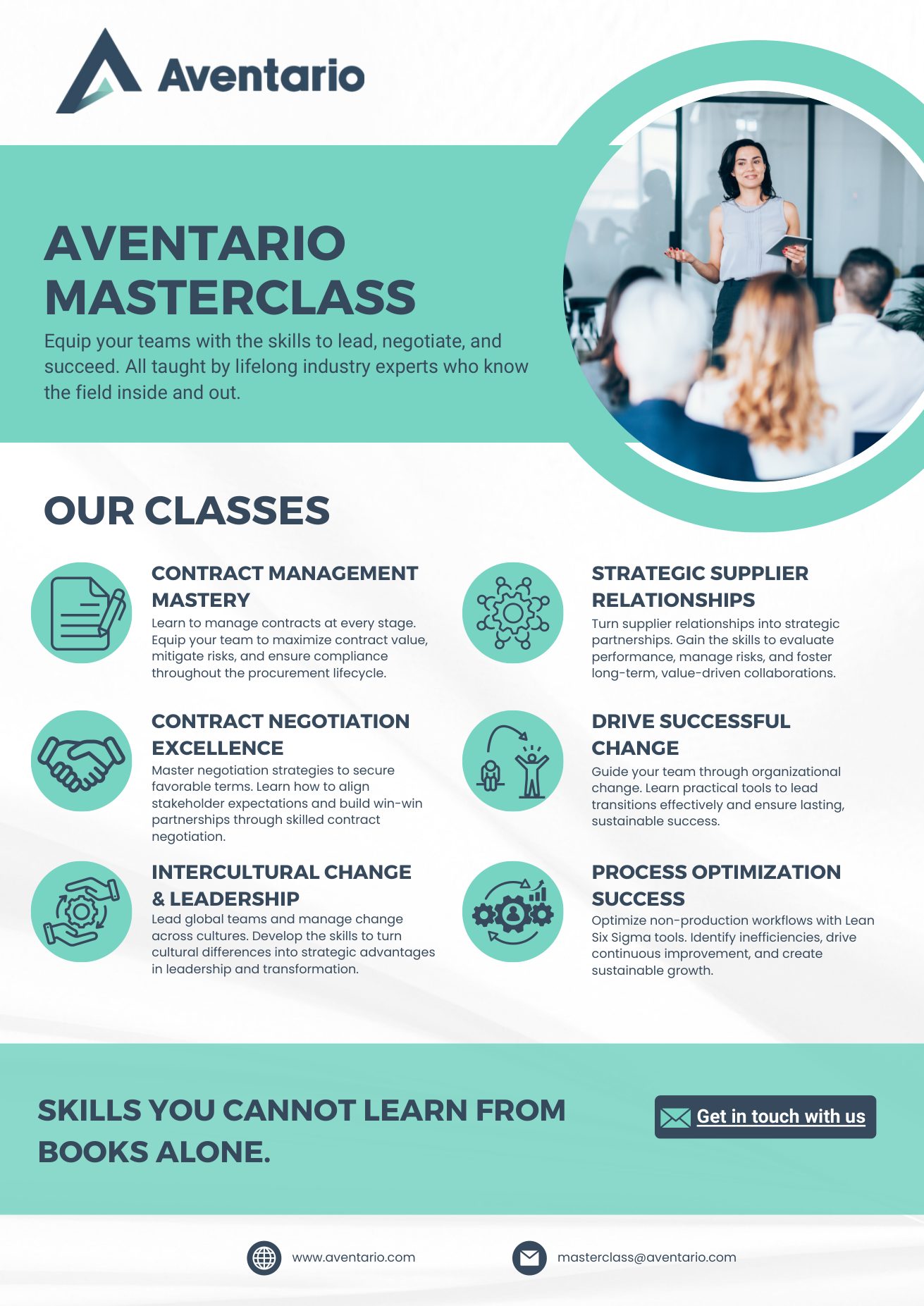 Aventario Masterclass one-pager