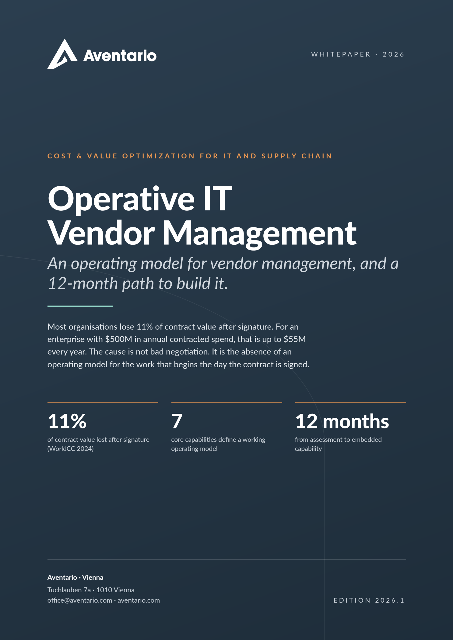 Cover of the Operative IT Vendor Management whitepaper